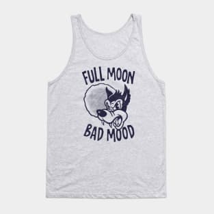 Full Moon Bad Mood (mono) Tank Top
